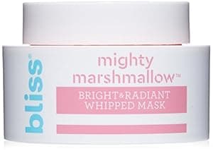 Bliss Mighty Marshmallow Bright & Radiant Whipped Mask - Brightening & Hydrating Face Mask - 1.7 Oz - Luminious Skin - Clean - Vegan & Cruelty-Free - All Skin Types