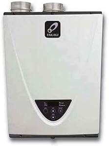 Takagi T-H3-DV-N Condensing High Efficiency Natural Gas Indoor Tankless Water Heater, 10-Gallon Per Minute, 199,000 BTU