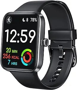 aeac Smart Watch for Women Men,1.69" Touch Screen Fitness Tracker for iPhone Android Phone IP68 Waterproof,Finess Watch with Step Calorie Counter Sleep Monitoring Pedometer Watches……